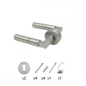 Door Hardware Solid Stainless Steel Lever Handle